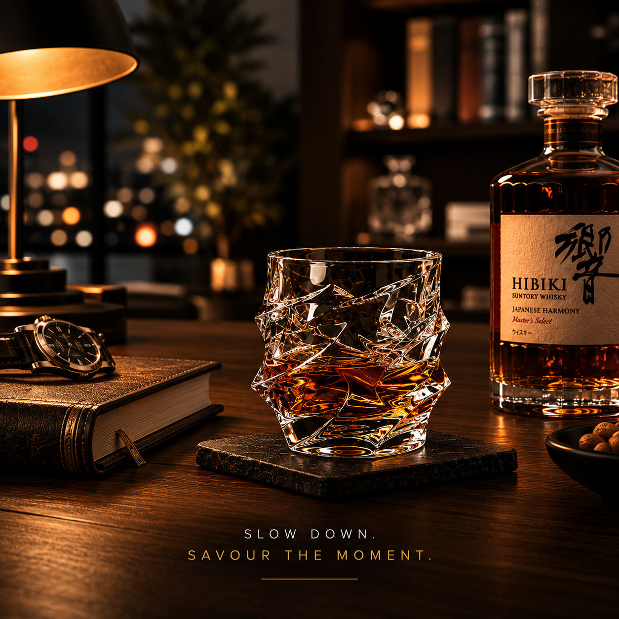 Storm Japanese Crystal Whiskey Glass