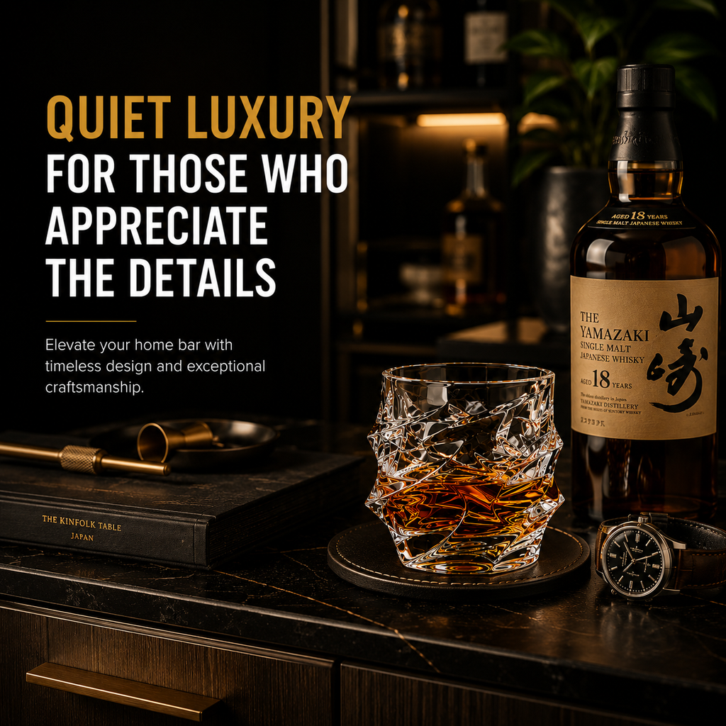 Storm Japanese Crystal Whiskey Glass