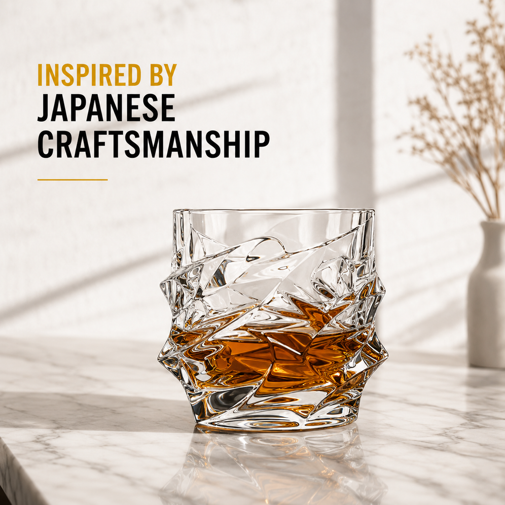 Storm Japanese Crystal Whiskey Glass