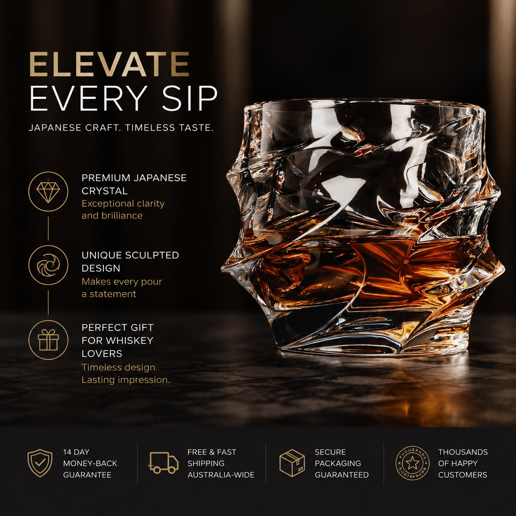 Storm Japanese Crystal Whiskey Glass